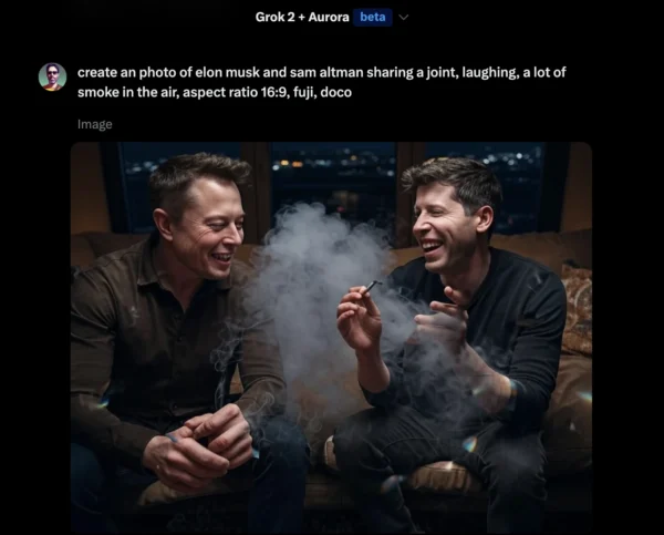 musk and altman sharing a joint