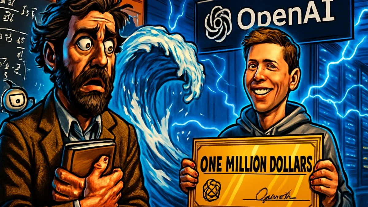 OpenAI פתרה בעיה של מיליון דולר ב-88 שעות. המתמטיקאי שהיה שם קודם טוען שעקפו אותו