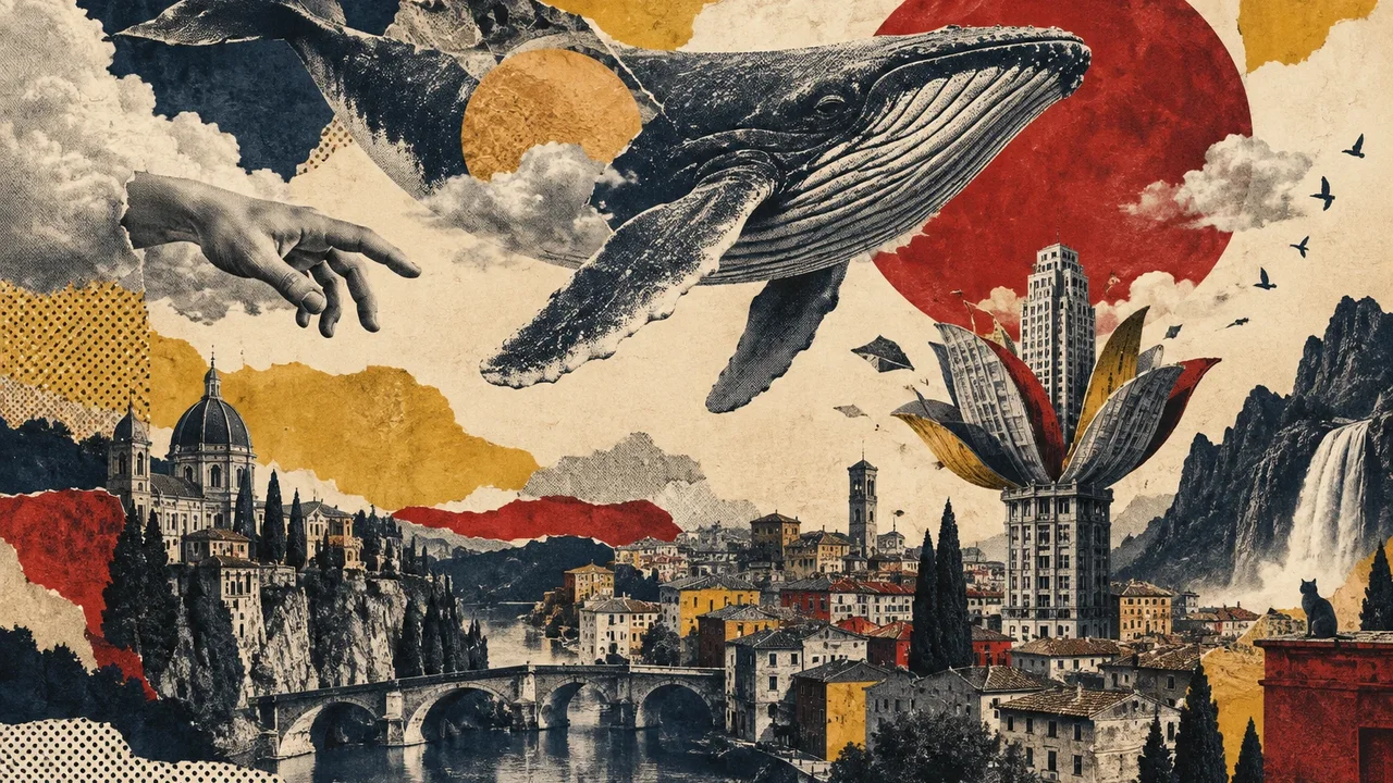קולאז' סוריאליסטי (Surreal Collage) – פריים לדוגמה