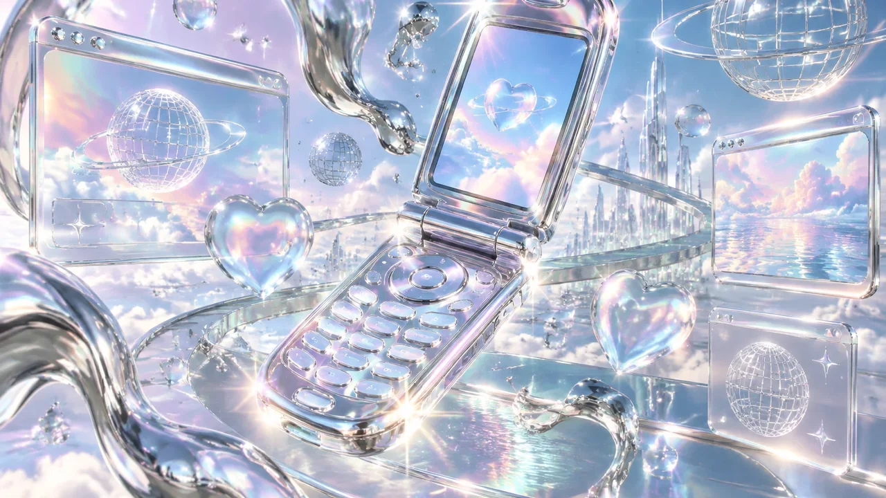 Y2K כרום (Y2K Chrome) – פריים לדוגמה